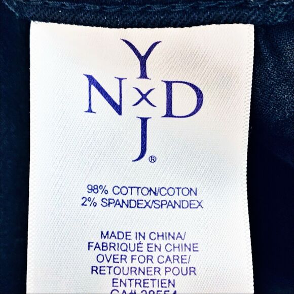 NYDJ Alisha Fitted Black Ankle Jeans Stretch Size 4 Lift Tuck Technology Denim - Picture 9 of 10